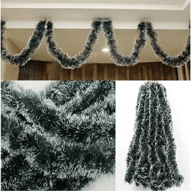 Guirnalda Navidad Verde Blanco 9 X 5 M 2