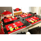 Individual Navidad Con Posa Cubierto 3d Adorno. 2