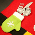 Individual Navidad Con Posa Cubierto 3d Adorno. 6