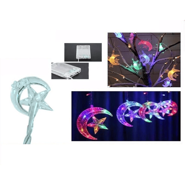 Luces Led Con Hermosos Diseños Para Navidad A Pilas 8