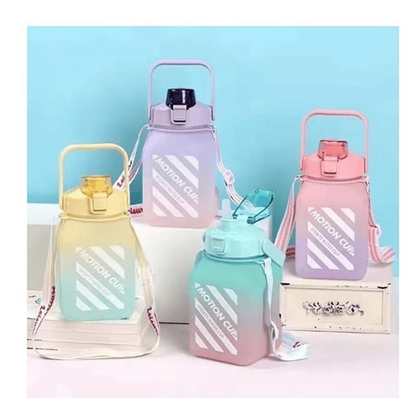 Botella De Agua 1.5 Lts Motivacional Deportiva Agua Diaria 18