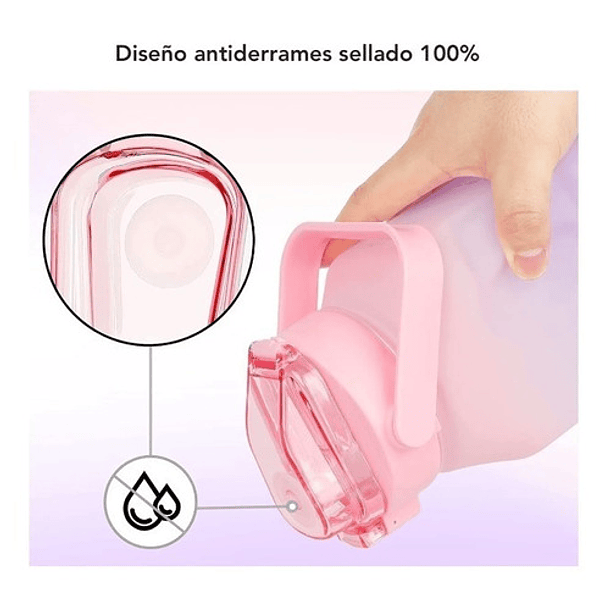 Botella De Agua 1.5 Lts Motivacional Deportiva Agua Diaria 33
