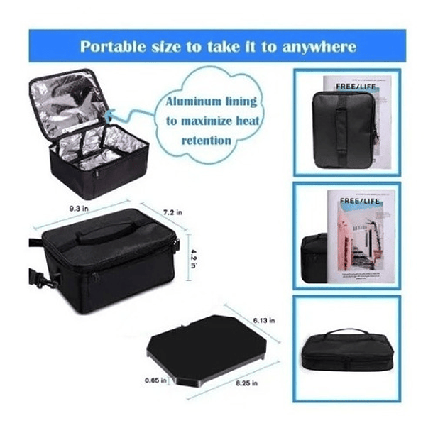 Lonchera Horno Portátil, Calentador Alimento Con Enchufe  2