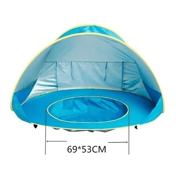 Piscina Con Carpa Protección Uv Plegable Para Bebe 17