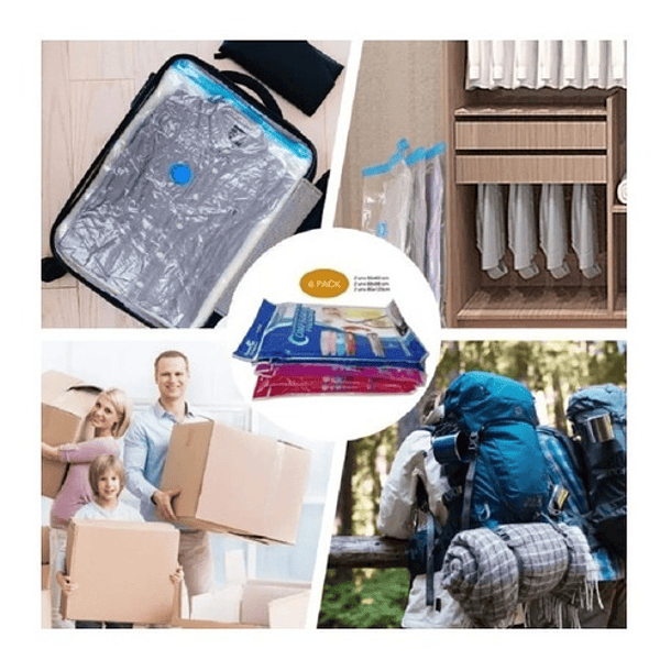 12 Pack Bolsas Al Vacio Ropa Bolsas Para Guardar Ropa 90x120 4