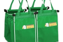 2 Bolsas Compras Supermercado Ecológica Reusable Plegable