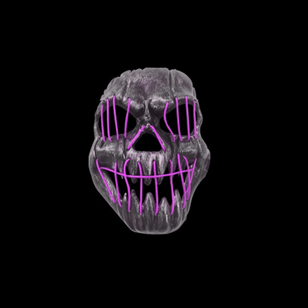 Máscara De La Purga  Led Halloween La Purga Colores 12