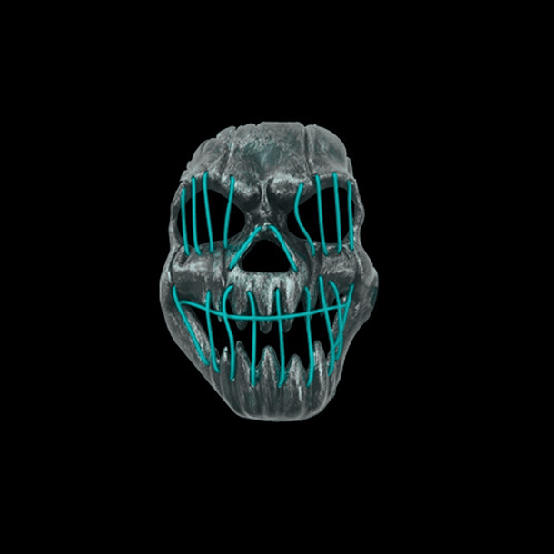 Máscara De La Purga  Led Halloween La Purga Colores 34