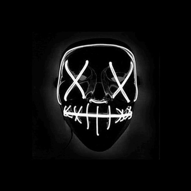 Máscara De La Purga  Led Halloween La Purga Colores 53