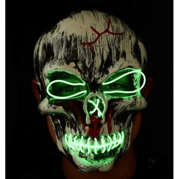 Máscara De La Purga  Led Halloween La Purga Colores 64