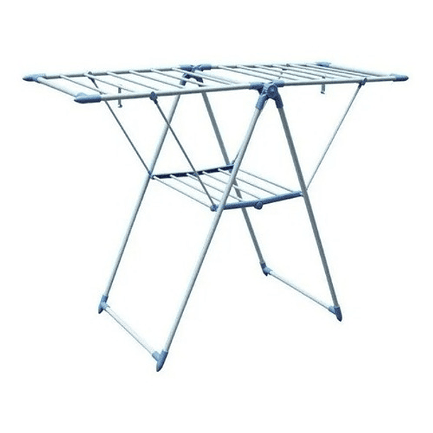 Tendedero De Ropa Plegable Rack 2 Niveles Útil Peq Espacios 1