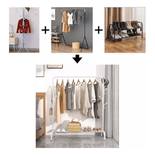 Perchero Exhibidor De Ropa Metálico Resistente 3