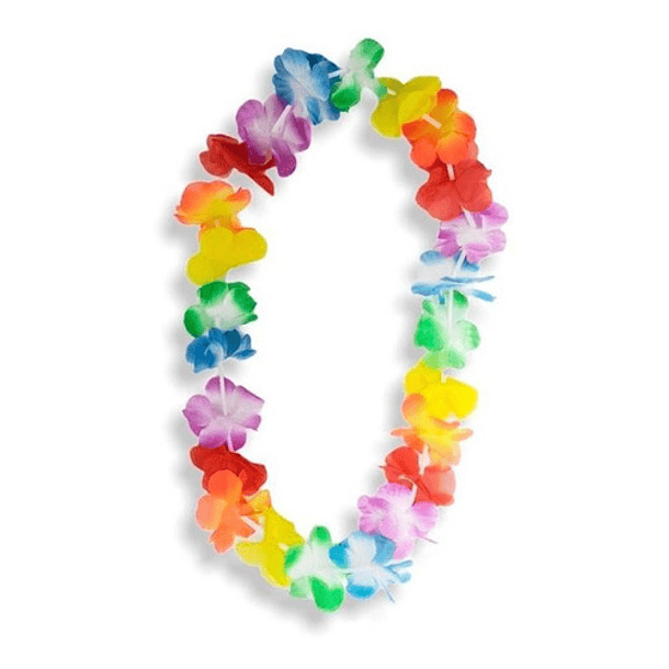 Pack Collar Hawaiano Flor 6 Unidades Fiesta Año Nuevo  1