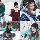 Gorro De Lana Con Interior De Chiporro + Cuello, Invierno 6