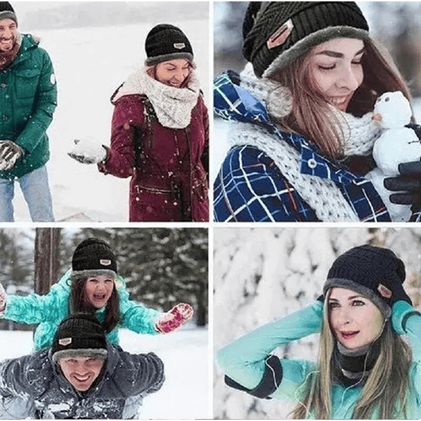 Gorro De Lana Con Interior De Chiporro + Cuello, Invierno 6