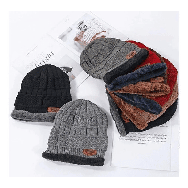 Gorro De Lana Con Interior De Chiporro + Cuello, Invierno 12