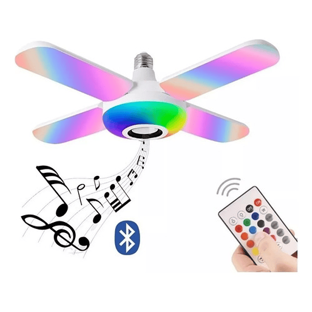 Lampara Led Bluetooth Ampolleta Music Lamp 1