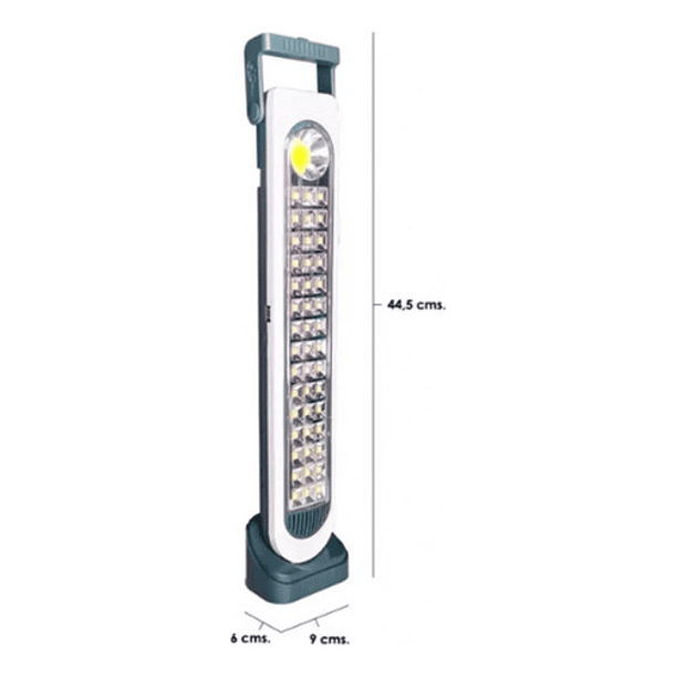 Lampara Solar Foco Luz Emergencia Recargable 45 Led Multiuso 2