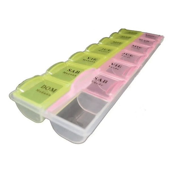 Pastillero Semanal Con 2 Tomas Por Día Mañana Y Tarde 14días 3