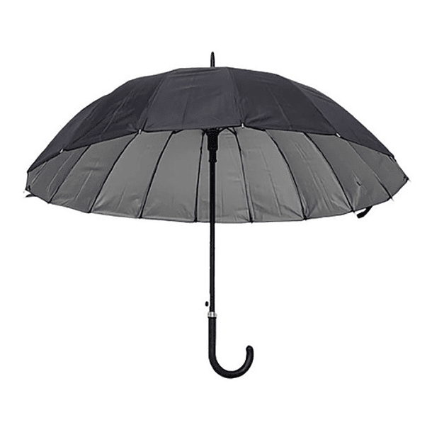 Paragua Negro 16 Varillas 110 Cm Diametro 3