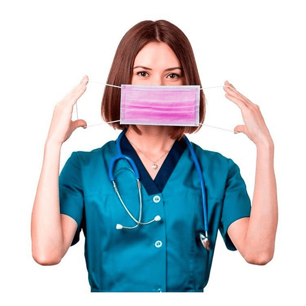 Mascarillas 3 Pliegues Desechable 50 Unidades De Colores 5