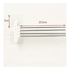 Colgador De Toalla 4 Brazos 180 Grados Baño Rack Perchero 3