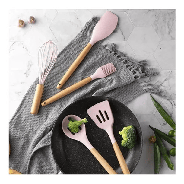 Utensilios Set Cocina 10 Piezas Silicona 3