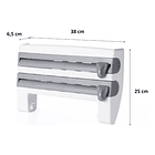 Dispensador Cocina Soporte 4 En1 Rollo Papel Nova Film Alusa 2