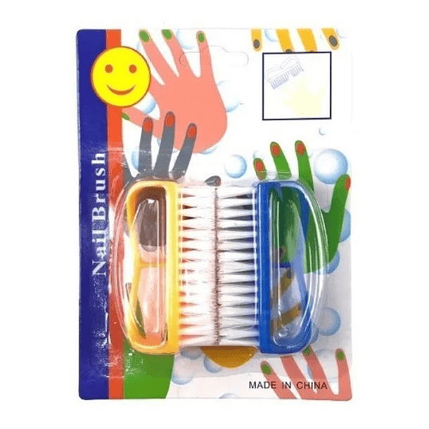 Escobilla Para Uñas Manicure Cepillo Limpieza 2 Unidades 1