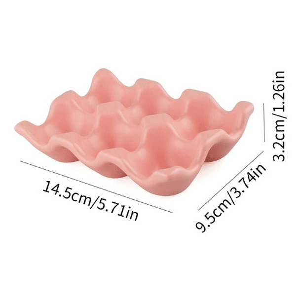  Organizador  Caja  Para 6 Huevos Cocina Decoración Hogar 2