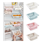 Organizador Retráctil Para Nevera  Con Cajón Extraíble Uso 2