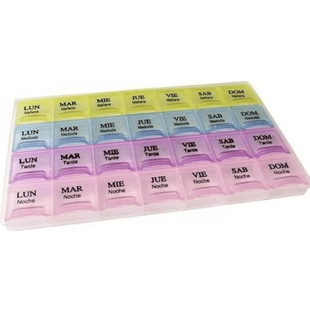 Pastillero Semanal Mensual Organizador Pastillas 28 Días 2