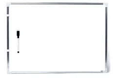 Pizarra Acrílica Blanca Magnética Borde De Aluminio 25x35 Cm