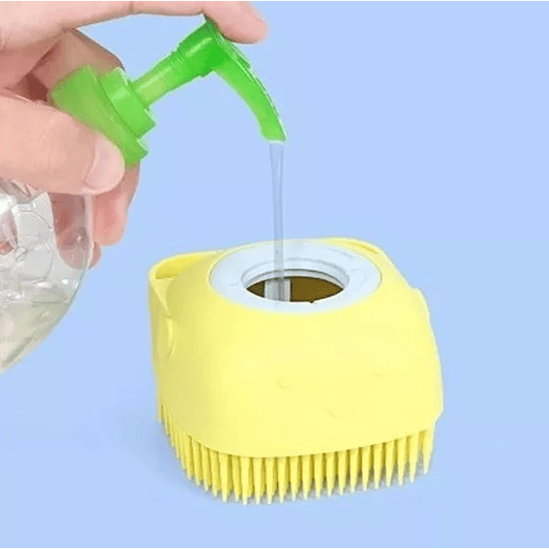 Cepillo De Silicona Para Ducha Suave Con Dispensador 6