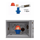 Limpiador Microondas Angry Mama Hogar Cocina Vapor Diseño 2