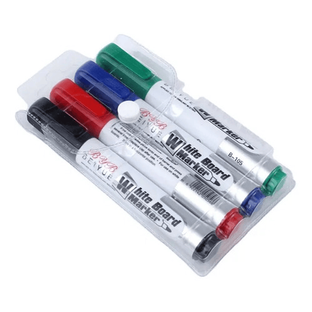 Set 4 Plumones Marcador Pizarra 1
