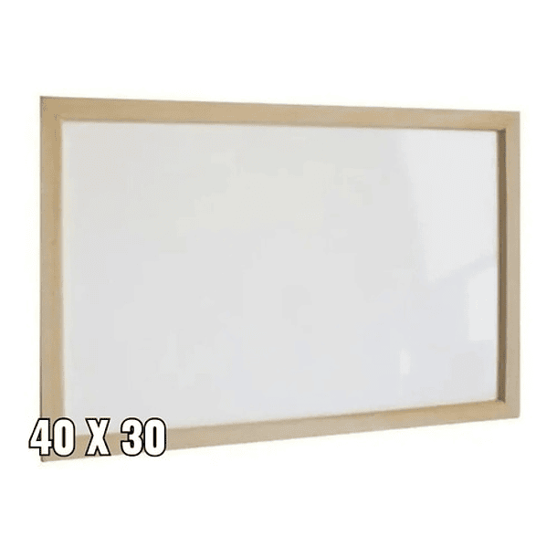 Pizarra Acrílica 40x30 Cm Con Marco De Madera 3