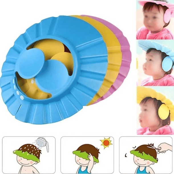 Pack 2 Gorro De Baño  Vicera Ducha Bebes Niños  15