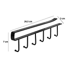 Soporte Metal Colgador Tazas Organiza Closet 6 Ganchos Hogar 2