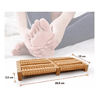 Masajeador De Pies Spa De Madera 6 Rodillos Reflexología 5