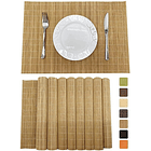 Individuales De Bambú Para Sushi, Estilo Japonés 4 Unidades  1