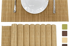 Individuales De Bambú Para Sushi, Estilo Japonés 4 Unidades 