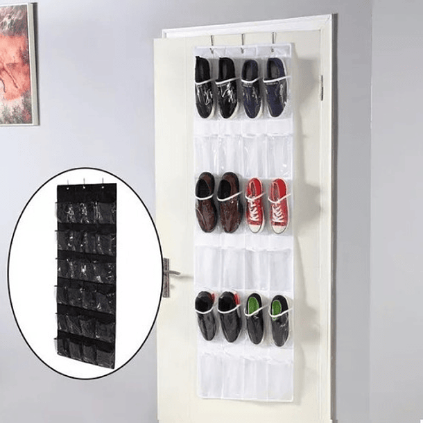 Organizador Zapatos Zapatero Colgante Puerta 24 Espacios 21