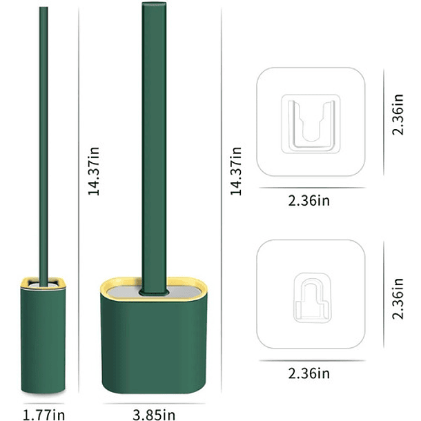 Cepillo Escobilla Inodoro Baño Base Multiuso Wc Cocina Color 32