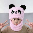 Gorro Con Cuello Para Bebé Niño/a Diseño Invierno Calientito 30