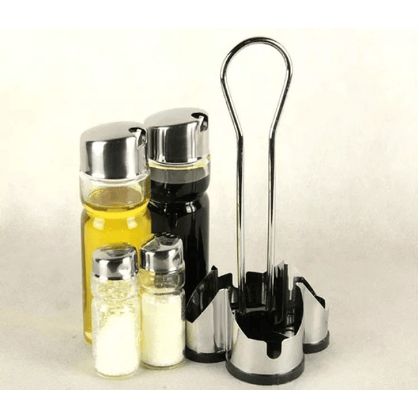 Set Alcuza Aceitero Salero Limon Vinagre Pimienta 4 Piezas 5