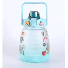 Botella De Agua Kawaii Gym Gradient 1200ml+pegatina 19