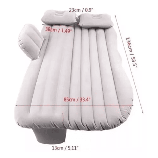 Cama Colchón Inflable Cubre Asientos Camioneta Auto Camping 3