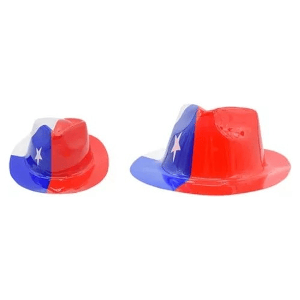 12 X Sombreros Fiestas Patrias  Adulto Rojo Azul Y Blanco 3