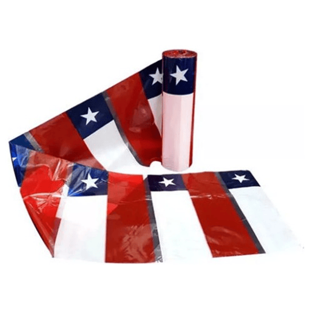 Bandera Chilena Plastica Rollo 45 Mts. Fiestas Patrias 4